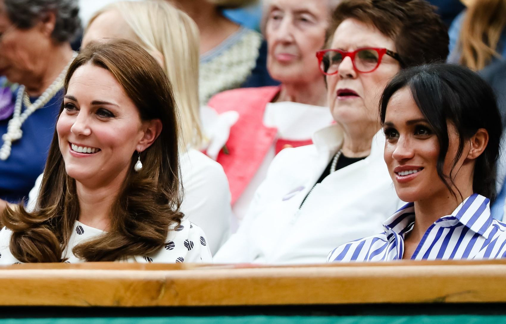 Герцогиня Кейт и Герцогиня Меган вместе посетили Уимблдон в субботу