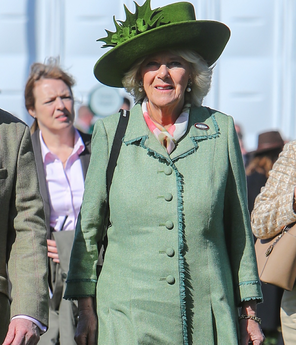 Герцогиня Камилла и другие королевские женщины попали в шляпу в Челтенхеме