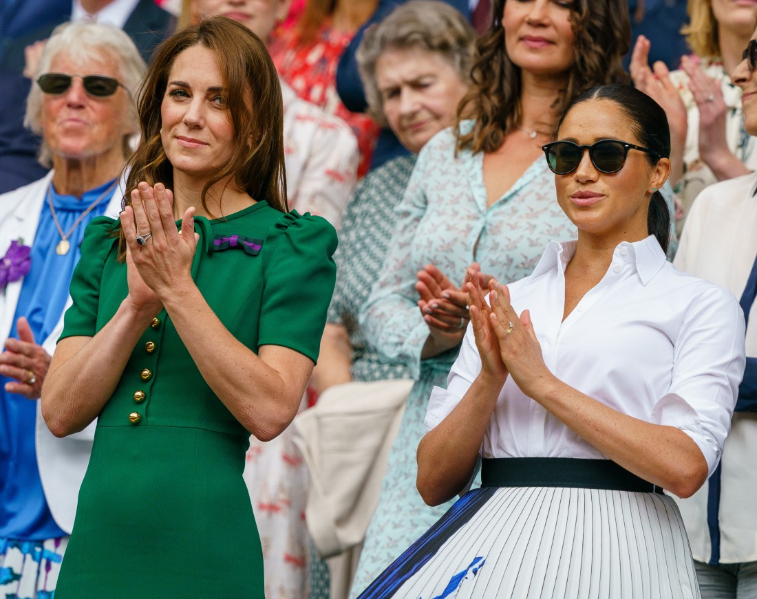 Герцогиня Кейт и Герцогиня Меган посетили финал Уимблдона среди женщин